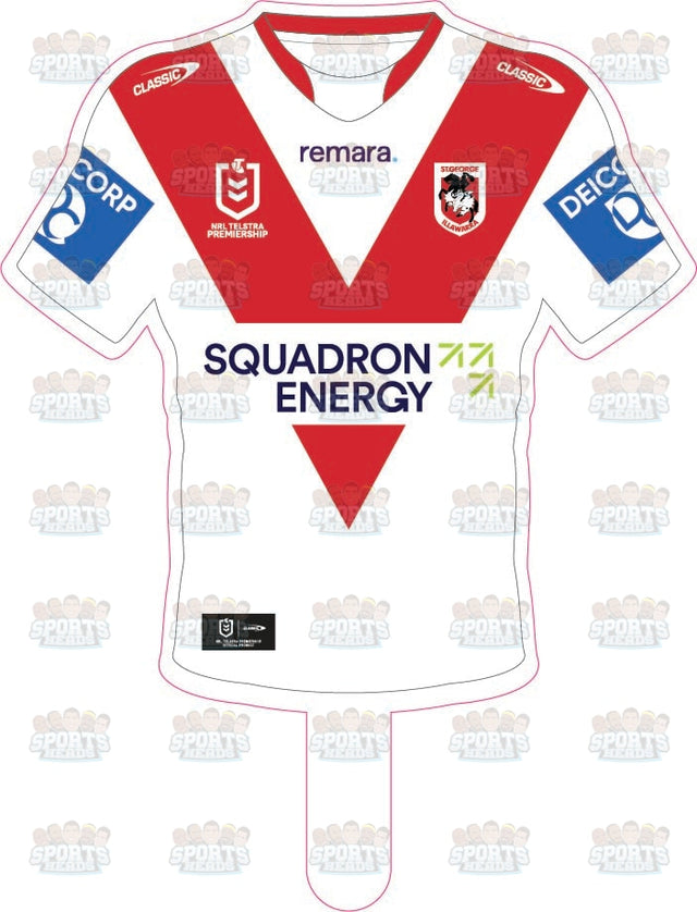 St George Illawarra Dragons 2025 Jersey Cut-out