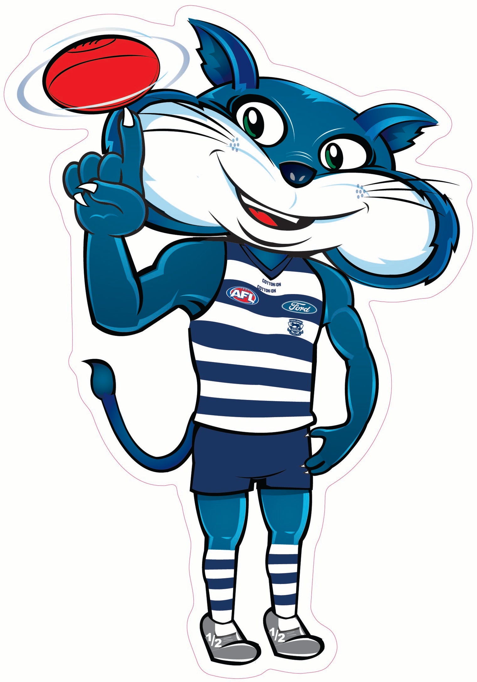 Geelong Cats Mascot Cut-out