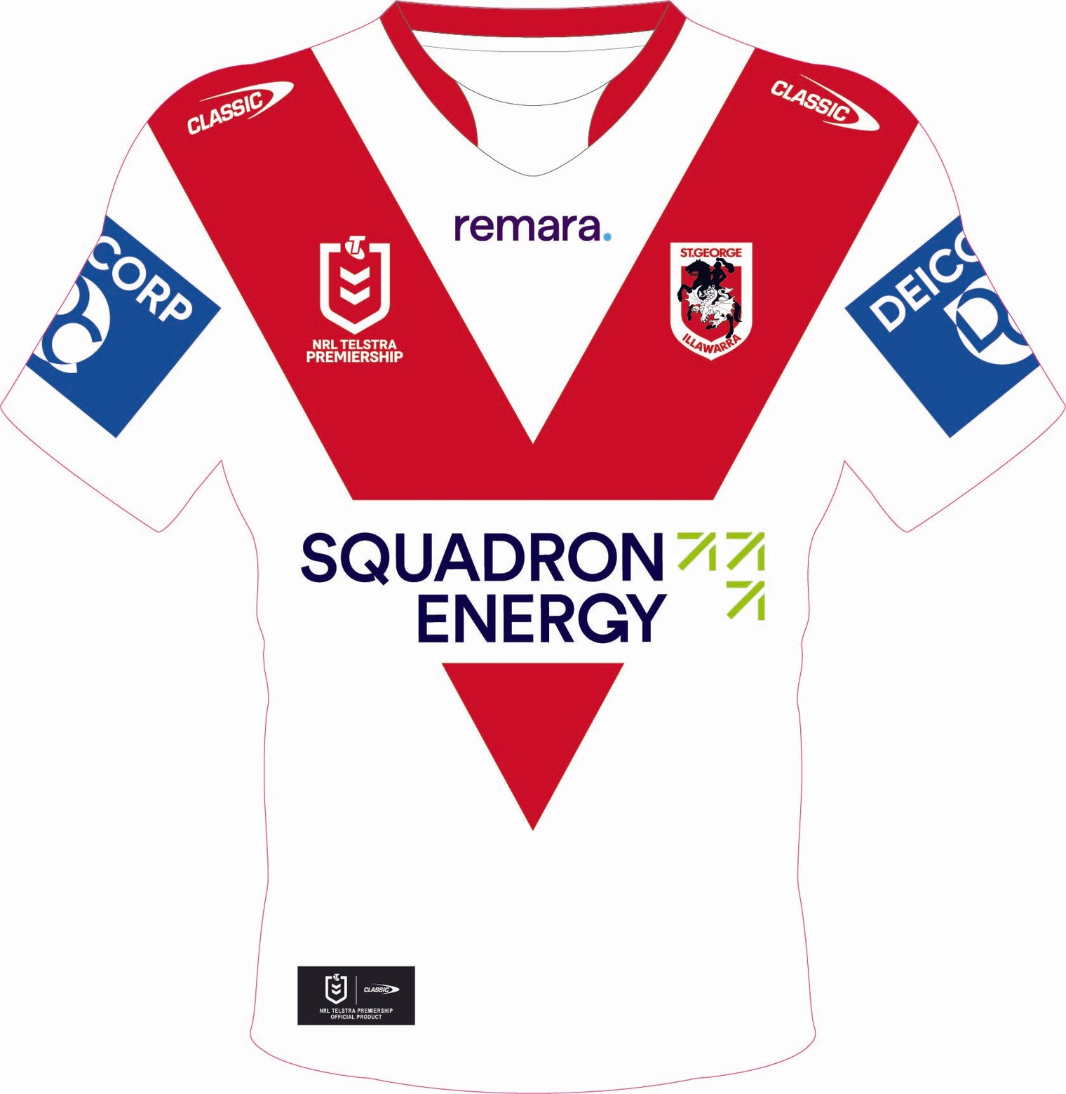 St George Illawarra Dragons 2025 Jersey Cut-out