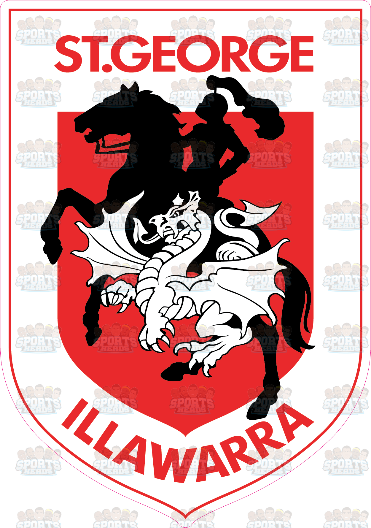 St. George Illawarra Dragons Logo Cut-out