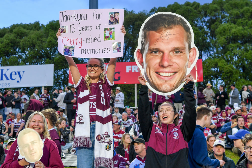 Fans celebrating with Sports Heads