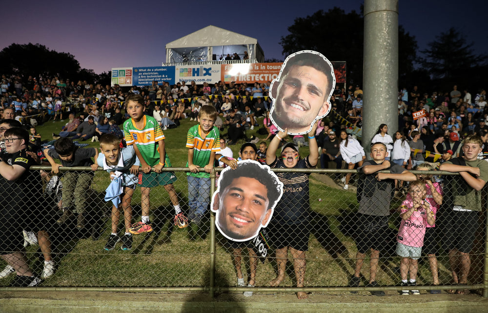 Fans celebrating with Sports Heads