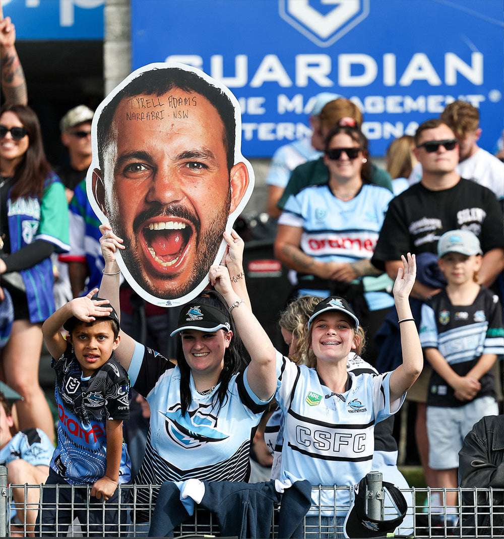 Fans celebrating with Sports Heads