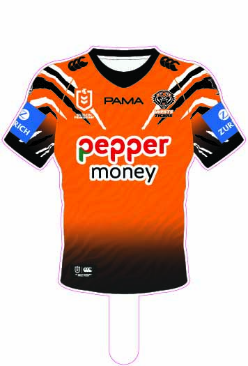Wests Tigers  2026 Jersey Cut-out