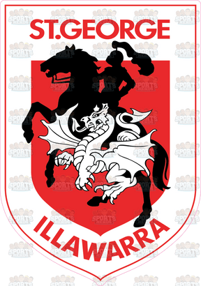 St. George Illawarra Dragons Logo Cut-out St George Illawarra Dragons Large clearance cut-out